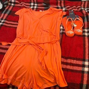 Gap Romper, coral, XL